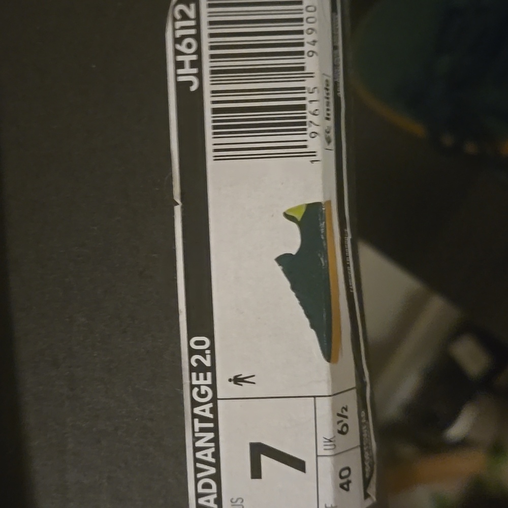 Adidas Advantage 2 0 Green Suede with Gum Sole Mens Size 7 NWT - Picture 8 of 8